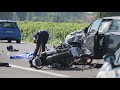 INCIDENTE MORTALE TRA AUTO E MOTO: MORTO SUL COLPO UN MOTOCICLISTA. FERITA GRAVEMENTE LA PASSEGGERA