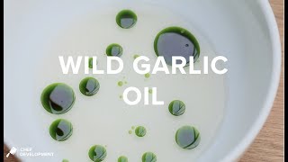 How To Make Vibrant Green Herb Oil | Wild Garlic Oil