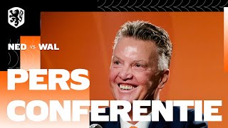 Persconferentie | Terugblik Nederland - Wales