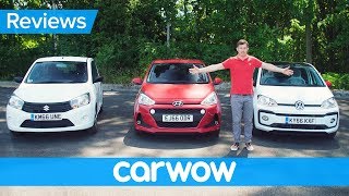 Volkswagen Up! vs Hyundai i10 vs Suzuki Celerio review - which is best? | Head2Head