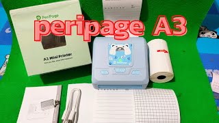 รีวิวตัวเครื่อง peripage A3 ปุ่มกดต่างๆ เครื่องปริ้นสติ๊กเกอร์ไร้หมึก