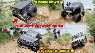 Scorpio N ke Aage sab modified gaadiyan huyi offroading mai Fail | Crazy Monsoon Offroad