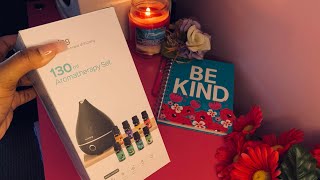 VicTsing  essential oil diffuser 130ml Review Unboxing Video   (AromaTherapy)