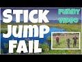 Stick jump fail 🔸 7 second of happiness FUNNY Video 😂 #379