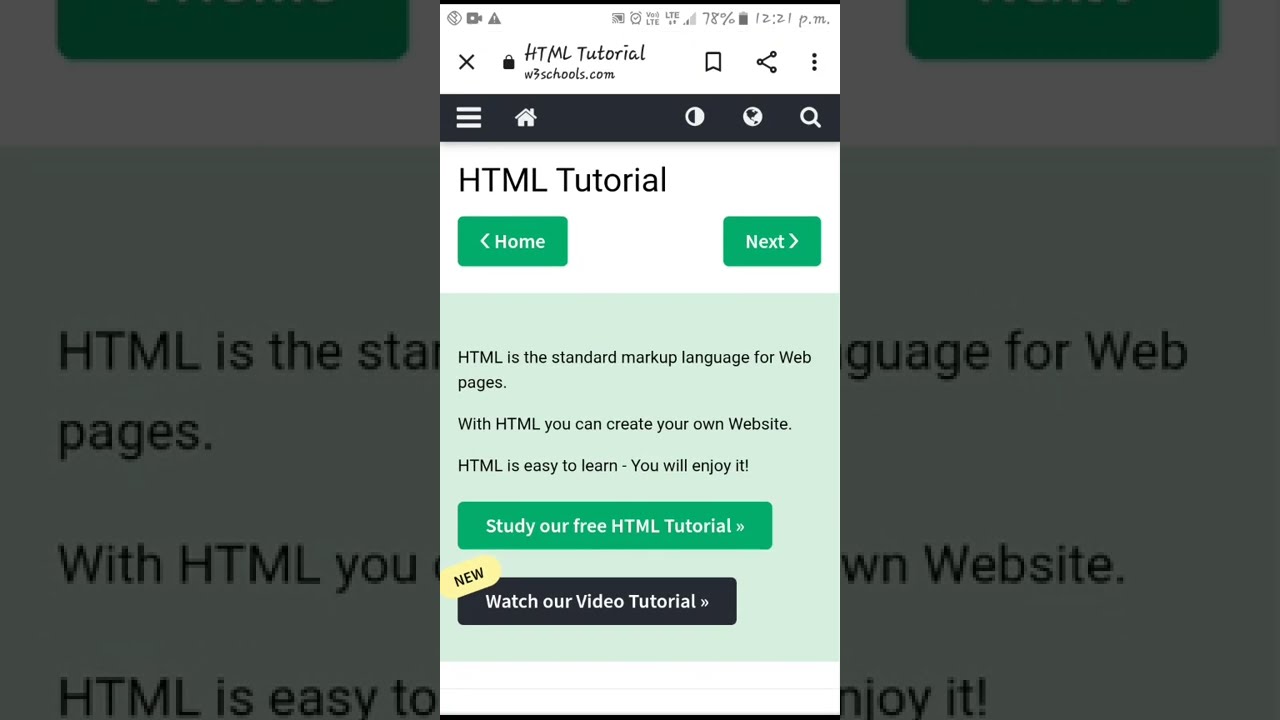 Html Tutorial By W3school #short #w3school - YouTube