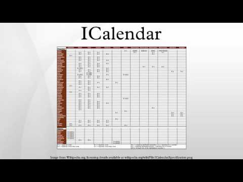 ICalendar - YouTube