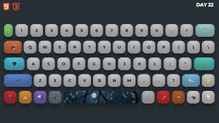🚀 Custom Emoji Keyboard UI with HTML & CSS | Creative Keyboard Design 🎨
