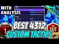 FIFA 21 INVINCIBLE 4312 PRO PLAYER CUSTOM TACTICS/PLAYER INSTRUCTIONS!! - FIFA 21 ULTIMATE TEAM!!