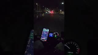 バイクでNight近所お散歩コース！まだまだ蒸し暑い昼間！少し気温が落ち着いた夜は走り易い！ツーリング行きたい！Misty金太郎ショート管マフラーLサイレンサー70φExhaust sound！