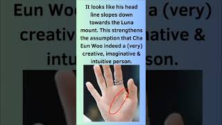 Cha Eun Woo Palm Reading. Hand Analysis. #palmistry