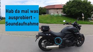 Meine Qual mit der Motorrad Soundaufnahme - Honda CTX700