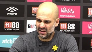Bournemouth 0-1 Manchester City - Pep Guardiola Full Post Match Press Conference - Premier League