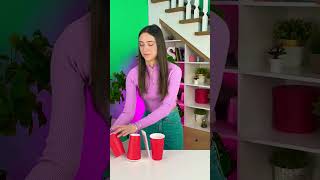 Cool TikTok challenge: Build the tallest tower out of cups! 💥 FUNNY VIDEOS BY BadaBOOM #shorts
