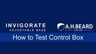 Invigorate Adjustable Base How to Test Control Box