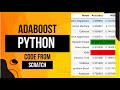 Drug effects detection with  AdaBoost classifier Python Code from Scratch  #adaboost  #python