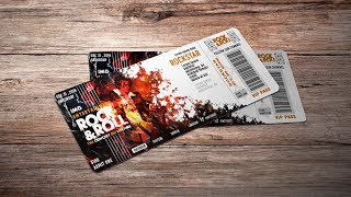 How to Make an Event Ticket - Adobe Photoshop CC Tutorial