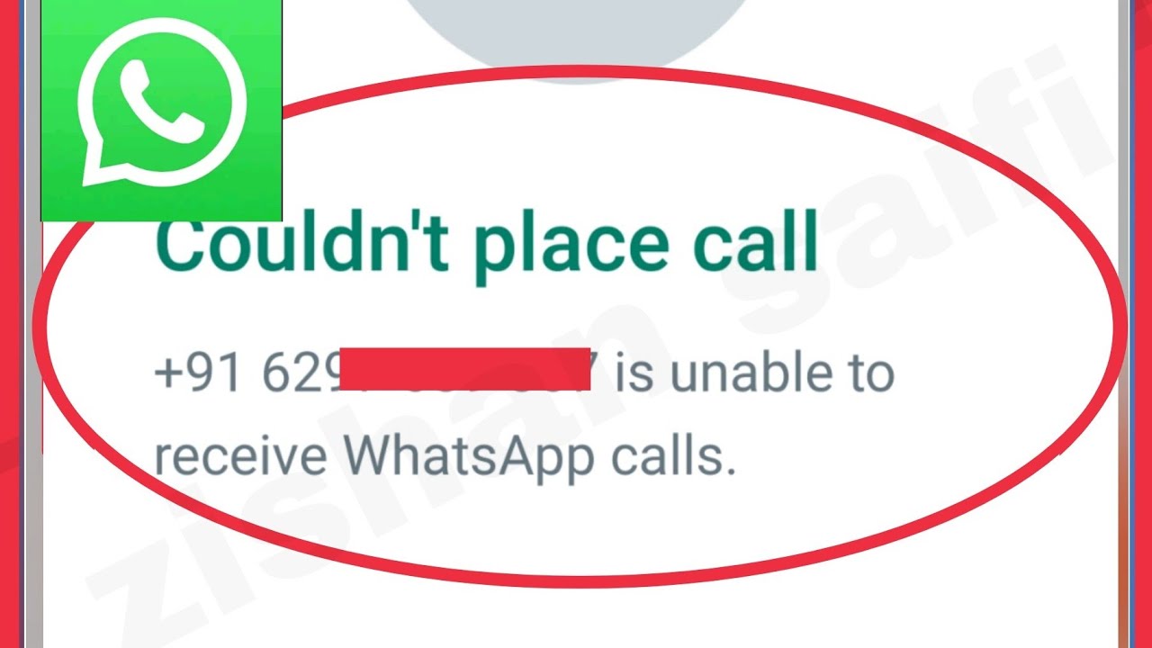 WhatsApp Fix Couldn't Place Call Unable To Receive Whatsapp Calls ...