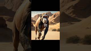 Hybridization of chimpanzee specie | ai created short| #shorts #animation