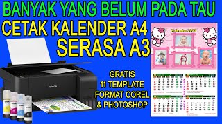 Tutorial Terbaru Cara Cetak Kalender Di Printer A4 Serasa A3 || Buat Pemula Pasti Bisa