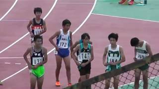 2019年　阪神中学陸上新人大会 １年男子１００M予選４組 尼崎記念競技場　10月6日　晴れ