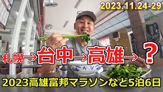 ひとり旅｜札幌からタイガーエア台湾で行く高雄富邦マラソン2023とか【Vlog】