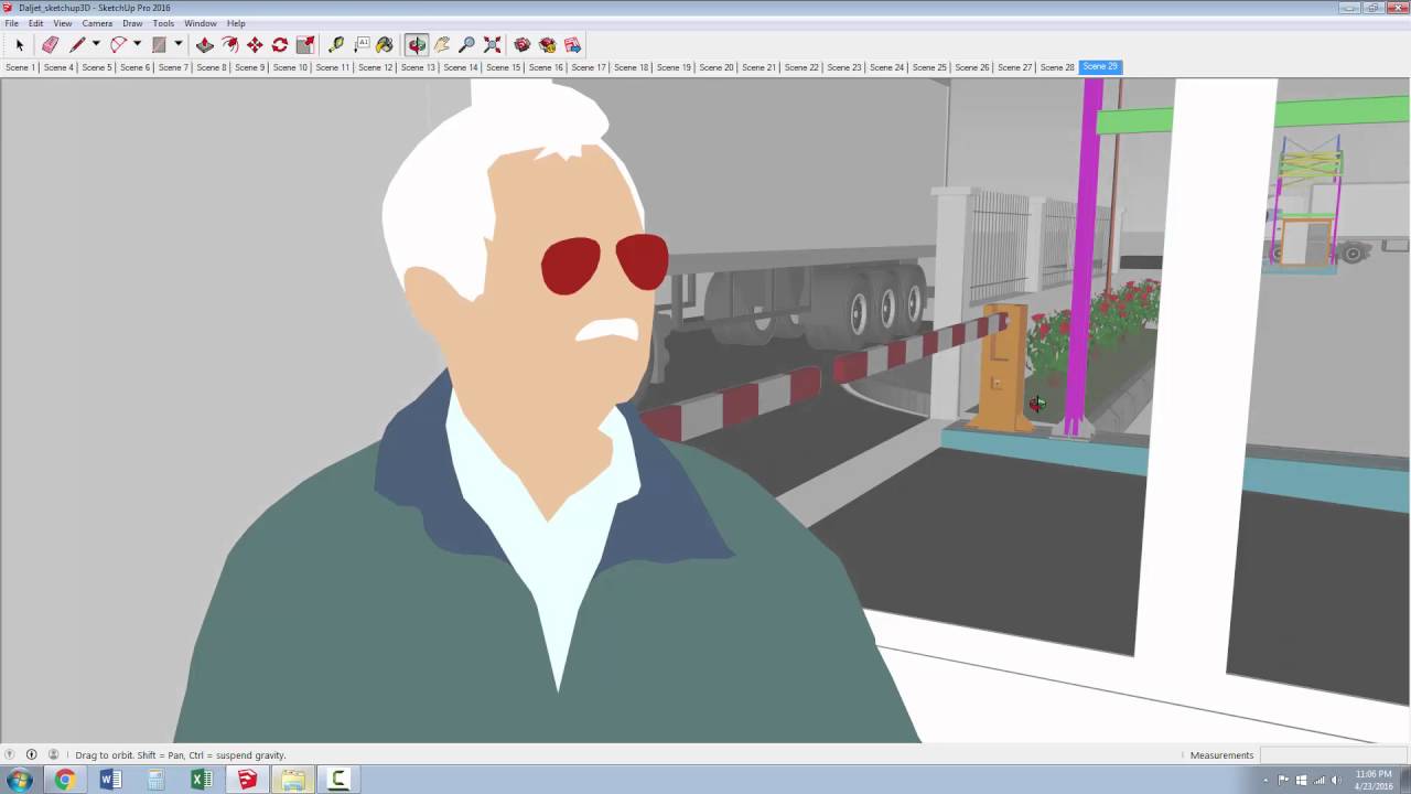 Adding Scenes To SketchUp For Animation Part_1 - YouTube