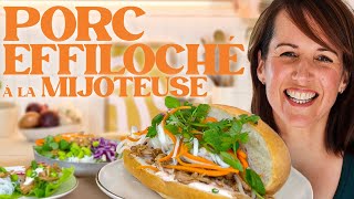 PORC EFFILOCHÉ ASIATIQUE À LA MIJOTEUSE