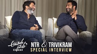 Jr NTR & Trivikram Dussehra Special Interview About Aravinda Sametha | Manastars