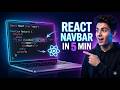 React Navbar in 5 Minutes ⚡ (Beginner Friendly)