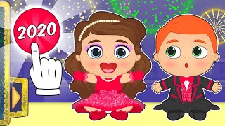 BABIES ALEX AND LILY 🍇✨ Celebrate New Year's Eve 🎉 Cartoons for kids