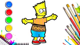 HOW TO DRAW BART SIMPSON