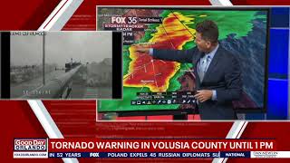 WEATHER ALERT: Tornado Warning issued for Volusia County until 1 p.m.