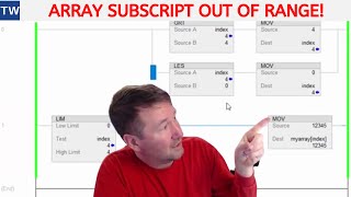 Prevent Array Subscript Too Large Fault an in Allen Bradley PLC