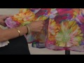 Isaac Mizrahi Live! Photoreal Floral Print Cold Shoulder Midi Dress on QVC