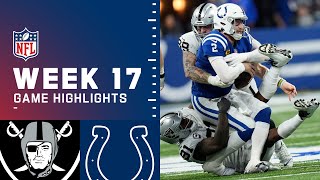Raiders vs. Colts Week 17 Highlights | NFL 2021