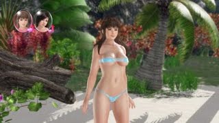 DEAD OR ALIVE Xtreme 3　ヒトミ20歳 vs こころ19歳　美尻美少女の二人がビーチフラッグ対戦♪