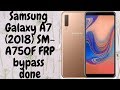 Samsung Galaxy A7 (2018) SM-A750F frp bypass easy method with #HushSMS