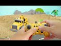 r c car truck unboxing with fire truck excavator dump truck