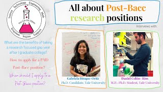 All about Post-Bacc research programs!