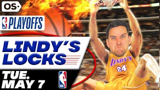 NBA Picks for EVERY Game Tuesday 5/7 | Best NBA Bets & Predictions | Lindy's Leans Likes & Locks