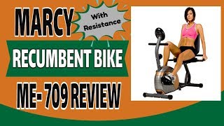 Marcy Recumbent Exercise Bike with Resistance ME-709 Reviews - Marcy Recumbent Exercise Bike Review