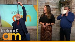 Self-Taught Sword Swallower Shocks Elaine and Simon!