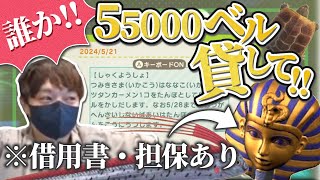 【あつ森】今日中に55000ベル必要になり、リスナーから借金をしてたぬきちに借金を返す多重債務者なな湖【なな湖切り抜き】