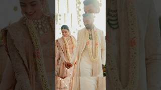 Athiya Shetty and KL Rahul wedding photos #youtubeshorts #athiyashetty #klrahul #trending #shorts