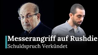 Hadi Matar für Messerangriff auf Salman Rushdie Schuldig Befunden | Republic News Deutsch | AB12