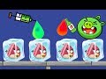 Unfreeze Angry Birds - DRAWING COLOR WATER WAY TO TAKE THE BIRDS INSIDE ICE CUBE!