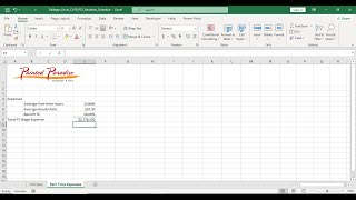 YO22_Excel_Ch10_PS1_Scheduling_Employees | YO22 Excel Ch10 PS1 Scheduling Employees