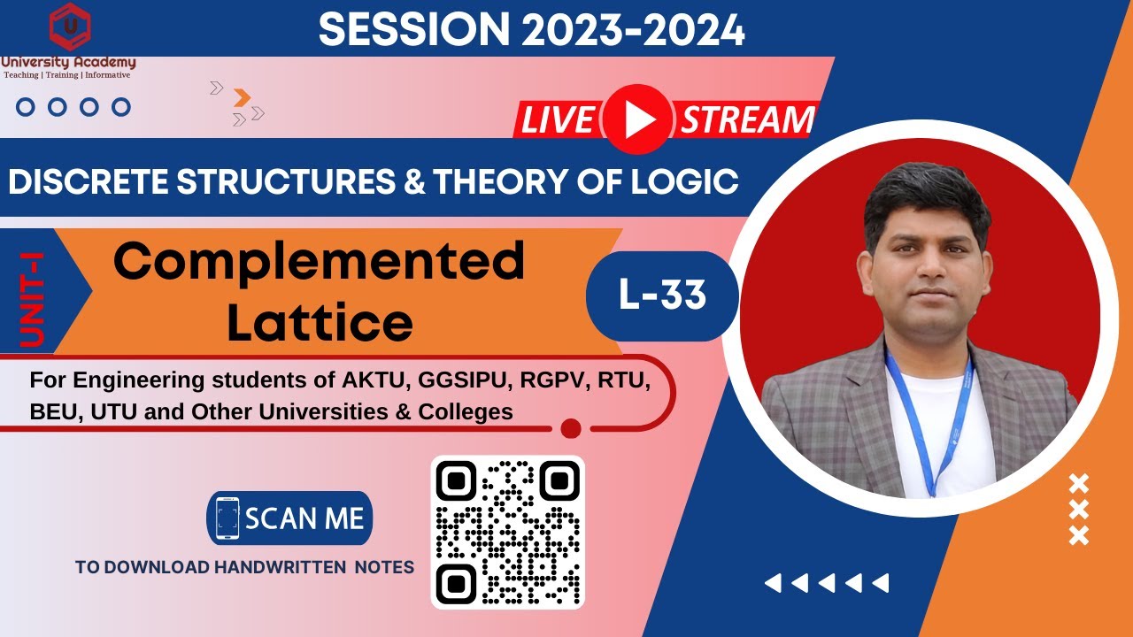 DSTL33: Complemented Lattice In Discrete Mathematics | Types Of Lattice ...