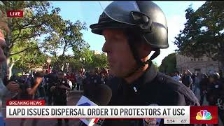 Watch live: LAPD moves in to break up pro-Palestine protest at USC