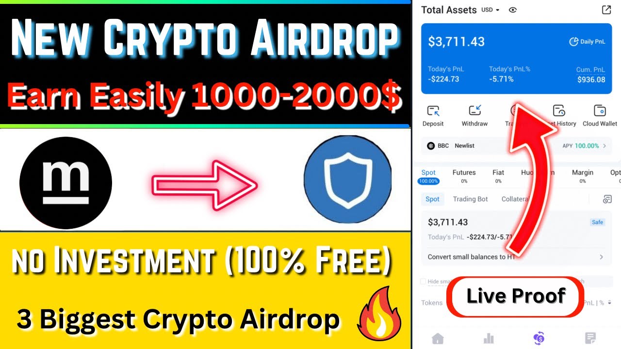 New Instant Crypto Airdrop 2023 | 3 Biggest Crypto Airdrop | Claim Free ...